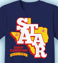 STAAR T Shirts - STAAR State Logo - cool-965s1