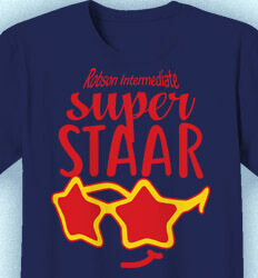 STAAR T Shirts - Super STAAR Cool - cool-971s1