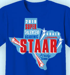 STAAR T Shirts - STAAR State Words - cool-966s1
