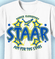 STAAR T Shirts for Teachers - Funky Stars - clas-382j1