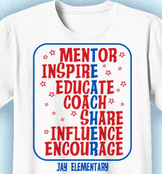 Staff T-Shirt Designs - Starlite Teacher - idea-291s1