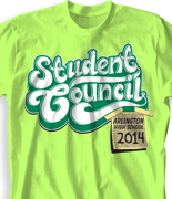 Student Council Shirt  - Student Council Note desn-912s1