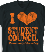 Student Council Shirt - I Heart Vintage desn-149j2