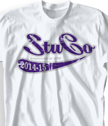 Student Council Shirt Design - Retro Script clas-534x1