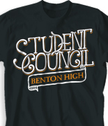 Student Council Shirt Design - Vintage Council desn-920v1