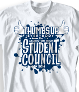Student Council Shirt Design - Thumbs Up desn-918t1