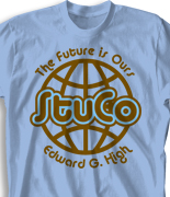 Student Council Shirt Design - United Globe clas-665u2
