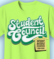 Student Council Shirts - Student Council Note - desn-912s6