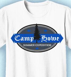 Summer Camp Shirt Designs - Oval clas-519p4