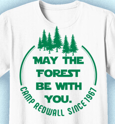 Summer Camp Shirt Design - May the Forest cool-599m1