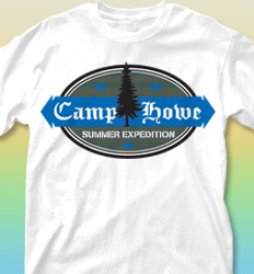 Summer Camp Shirt Designs - Oval clas-519p4