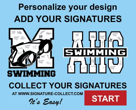 Collect your signatures for your swim team shirts