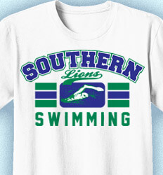 Swim Team Shirt Ideas - Swimming Stripes - cool-921s1