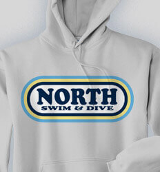 Swim Team Sweatshirts - Retro Swim and Dive - idea-156r1
