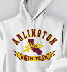 Swim Team Sweatshirts - State Swim Team - idea-162s1