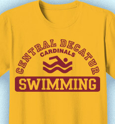 Swimming T-Shirt Design - Aloha Athletics - clas-831e9