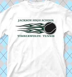 Tennis Shirt Designs -  Fireband clas-21fb1