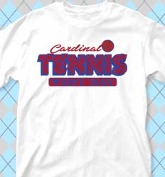 Tennis Shirt Designs - Club Net Letters cool-435c1