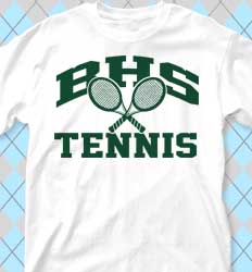 Tennis Shirt Designs - cool-437o1 Old School Tennis