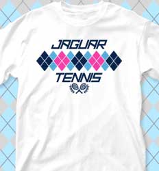 Tennis Shirt Designs - New Argyle Print cool-440n1
