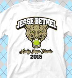 Tennis Shirt Designs - Jaguar Tennis cool-137j1