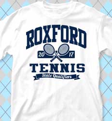 Tennis Shirt Designs - Collegiate Heater desn-353g5
