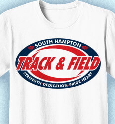 Track and Field Shirt Designs - Track Swirl - idea-185t1