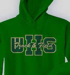Track and Field Sweatshirts - Athletic Letters - desn-264a8