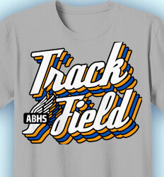 Track and Field T-shirts - Retro Track Style - idea-177r1
