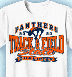 Track and Field T-shirts -Track State Qualifier - idea-176t1