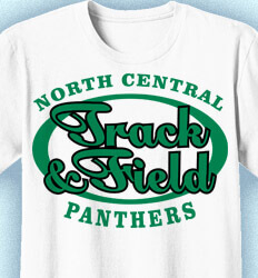 Track and Field T-shirts - Track and Field Emblem - idea-171t1
