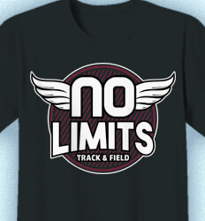 Track and Field T-shirts - No Limits Track - idea-173n1