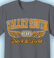 Track and Field T-shirts - Collegiate Wings - idea-178c1