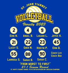 Volleyball Roster Designs - Players List - desn-629q3