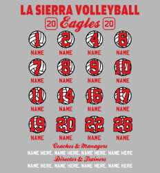 Volleyball Roster Designs - Ultra Ball Roster - idea-223u1