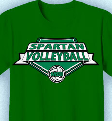 Volleyball Shirt Designs - Volleyball Medal Shield - idea-199v1