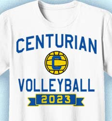 Volleyball T-shirts - Mascot Phys Ed - clas-829q8
