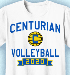 Volleyball T-shirts - Mascot Phys Ed - clas-829q5