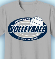 Volleyball T-shirts - Volleyball Swirl - idea-209v1