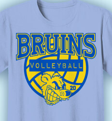 Volleyball Team Shirts - Mascot Volleyball Camp - idea-203m1
