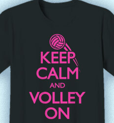 Volleyball Team Shirts - Keep Calm - desn-613l9