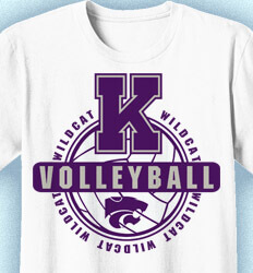 Volleyball Team Shirts - Olympus - desn-274o7