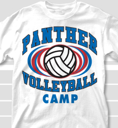 Volleyball Camp Shirt Design - Volley Intensity desn-695v1