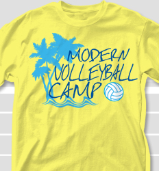 Volleyball Camp Shirt Design - Volleyball Isla desn-694v1