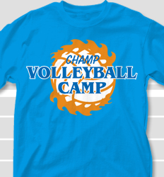 Volleyball Camp Shirt Design - Hawaiian Crown2 clas-484h6