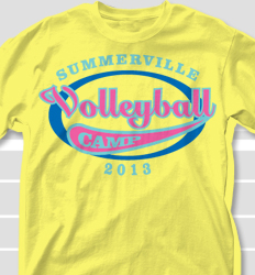 Volleyball Camp Shirt Design - Vista Emblem clas-743v9