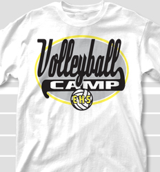 Volleyball Camp Shirt Design - Speedway desn-495s6