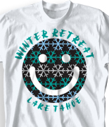 Winter Retreat T Shirt - Happy Camper desn-655h2