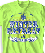 Winter Youth Retreat T Shirt  - Wonderland desn-864w1
