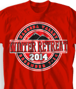 Winter Youth Retreat T Shirt  - Retreat Emblem desn-859r2
